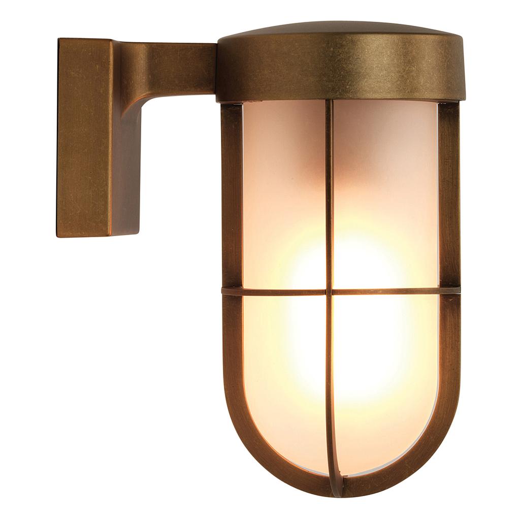 ASTRO LIGHTING 1368008 | CABIN WALL FROSTED - ANTIQUE BRASS
