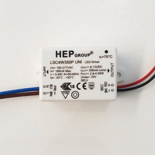 ASTRO LIGHTING LED DRIVER CC 350MA 2.8-4W FINISH: MW - 6008052