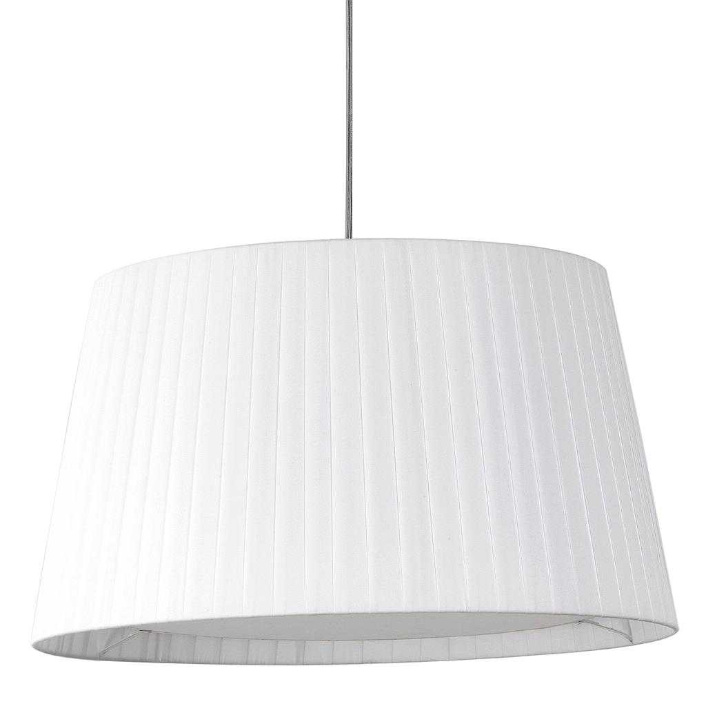 ASTRO LIGHTING TAPERED ROUND 400 PLEATED FINISH: WHITE FABRIC - 5002009