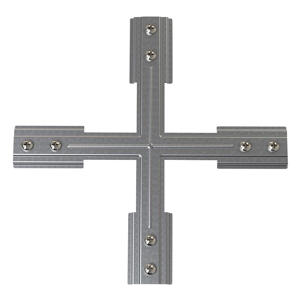 ASTRO LIGHTING 6020034 | TRACK X SUPPORT BRIGHT ZINC PLATED