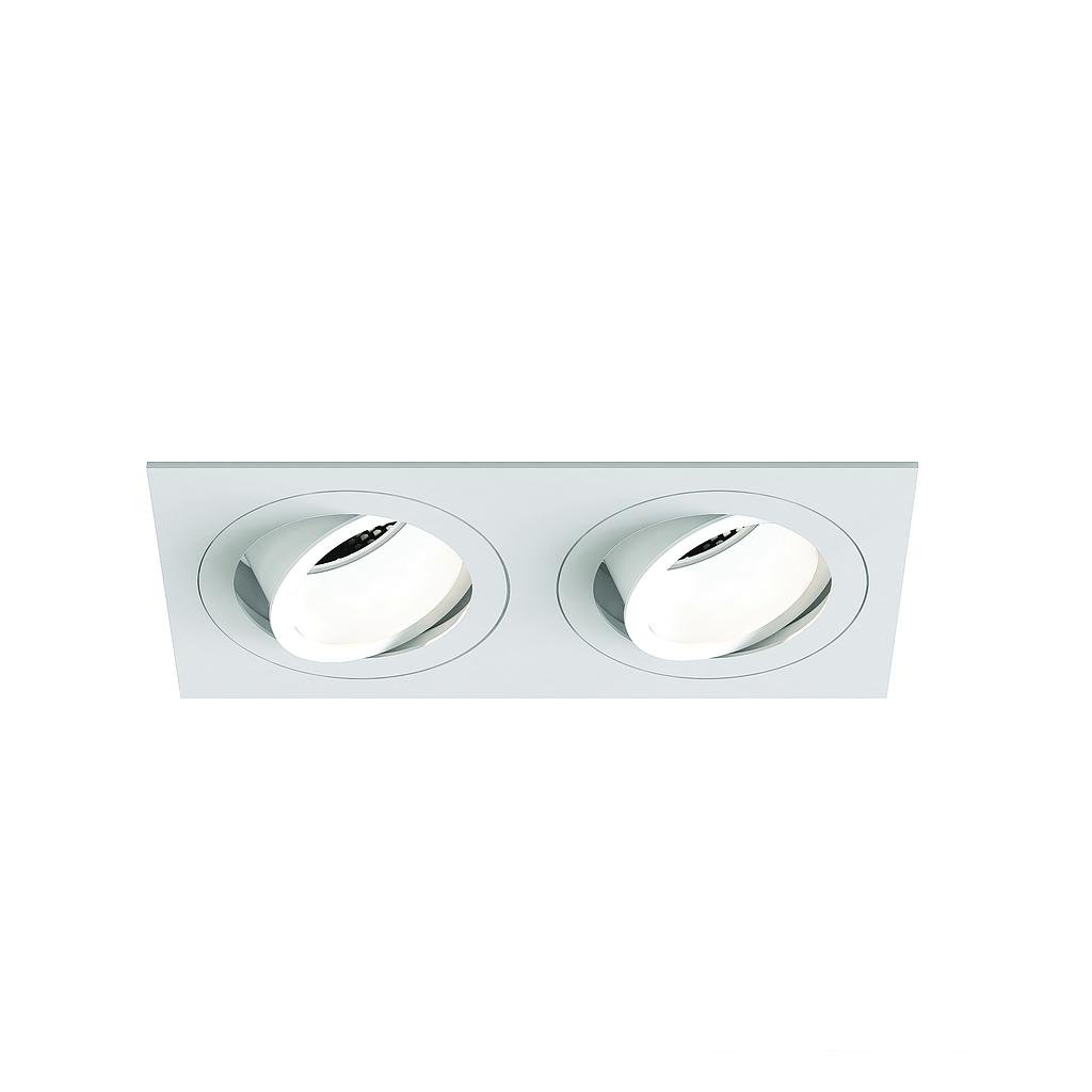 ASTRO LIGHTING PINHOLE SQUARE TWIN ADJUSTABLE MATT WHITE - 1434005