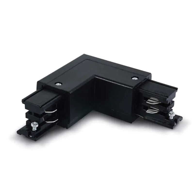 ZAMBELIS 19404-R | RIGHT CORNER FOR 3 CIRCUIT LIGHTING TRACK BLACK 100-240V