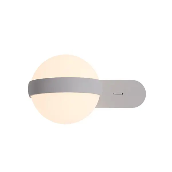 ZAMBELIS 20168 | LED WALL LAMP 6W 3000K PLASTIC & METAL GREY 