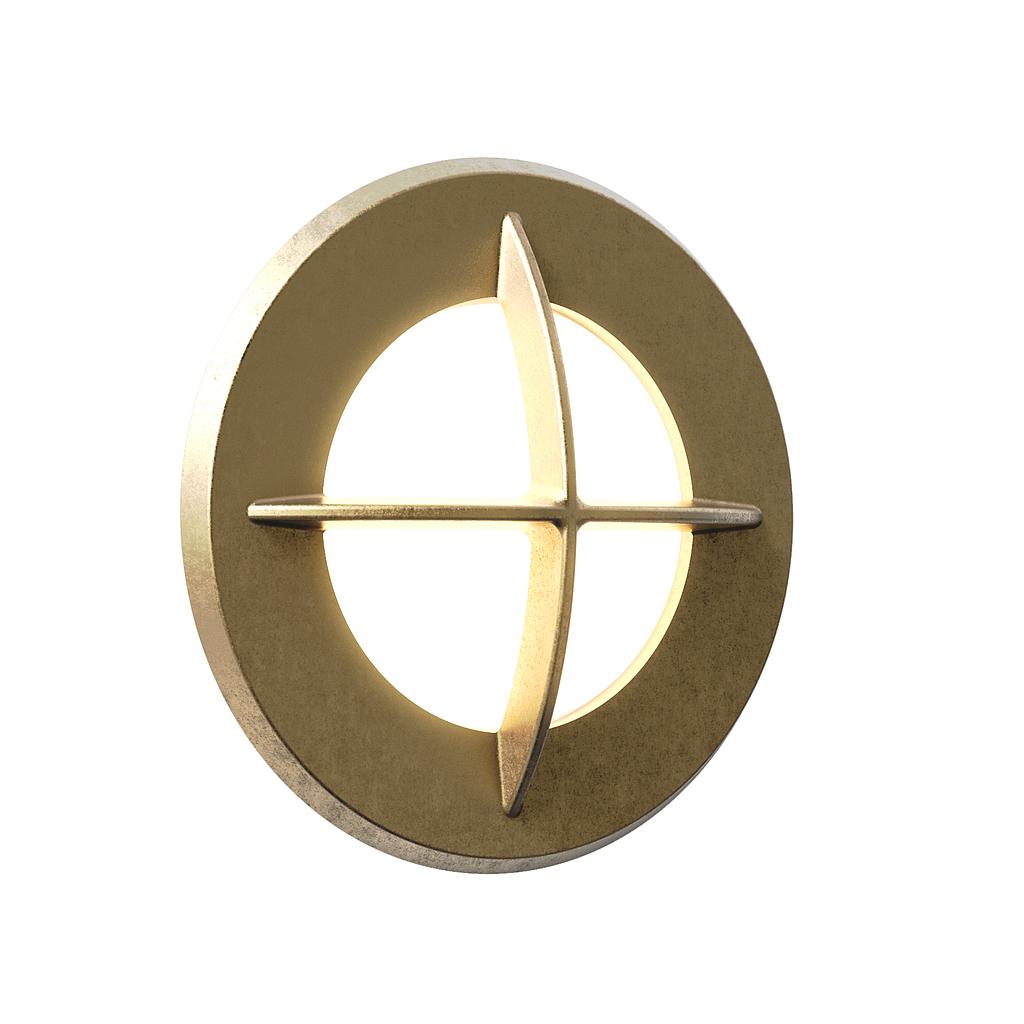 ASTRO LIGHTING ARRAN ROUND LED SOLID BRASS - (DRIVER NON INCLUS / DRIVER NIET INBEGREPEN) - 1379006