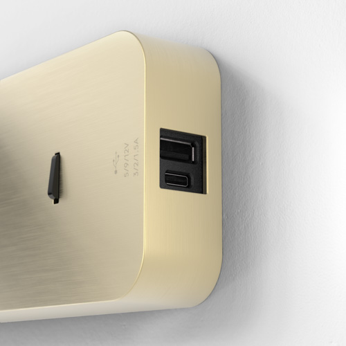 ASTRO LIGHTING 1058247 | ENNA SURFACE USB A+C MATT GOLD IP20