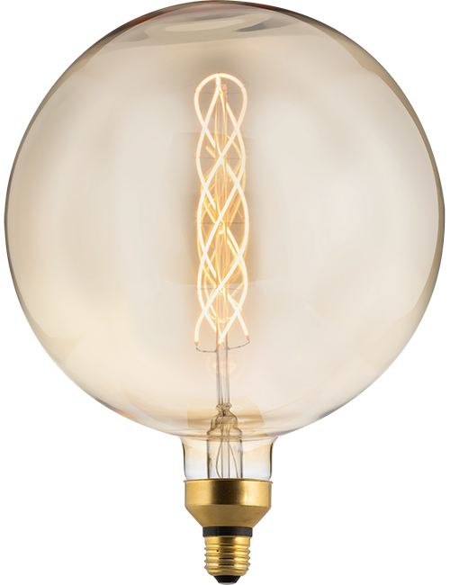 SPL LIGHTING LF023900105 | LED E27 FILAMENT XXL FLEX GLOBE G300X400MM 230V 250LM 6W 2000K 920 360° AC GOLD DIMMABLE