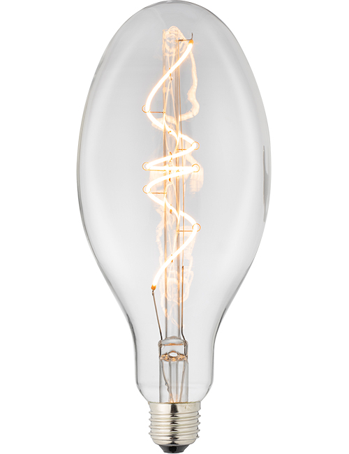SPL LIGHTING LF023911009 | LED E27 FILAMENT FLEX ELLIPSE C100X230MM 230V 190LM 4W 2200K 922 360° AC CLEAR DIMMABLE