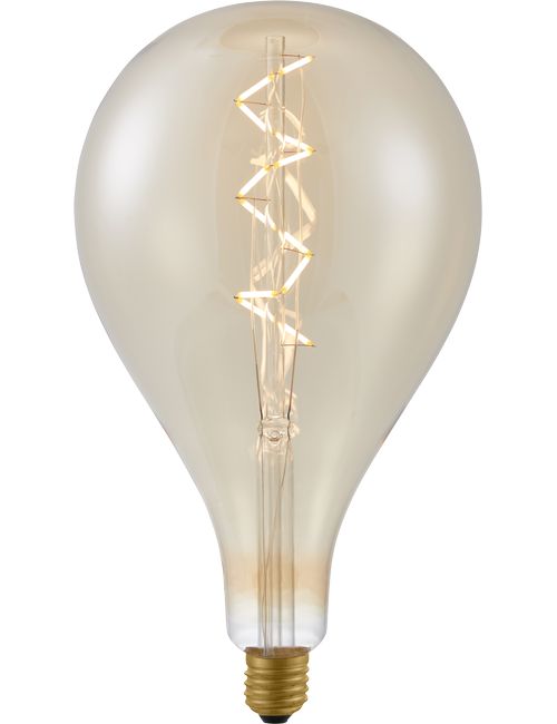 SPL LIGHTING LF023899905 | LED E27 FILA XXL GLS SPIRAL A165X300 230V 450LM 6W 922 AC GOLD DIM