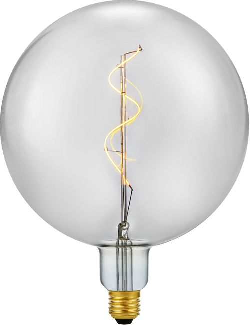 SPL LIGHTING LS023847003 | LED E27 SLIM FLEX FILA GLOBE G200X261 470LM 5.5W 822 AC SMOKE DIM