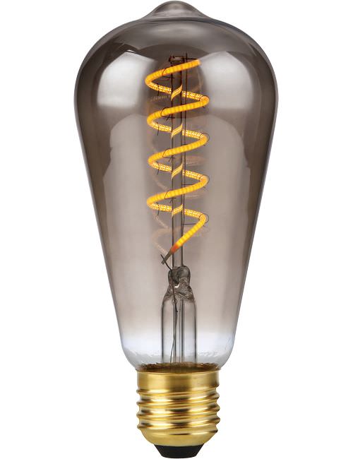 SPL LIGHTING LX023960303 | LED E27 FILAMENT FLEX AX RUSTIKA ST64X143MM 230V 150LM 4W 2200K 922 360° AC SMOKE DIMMABLE