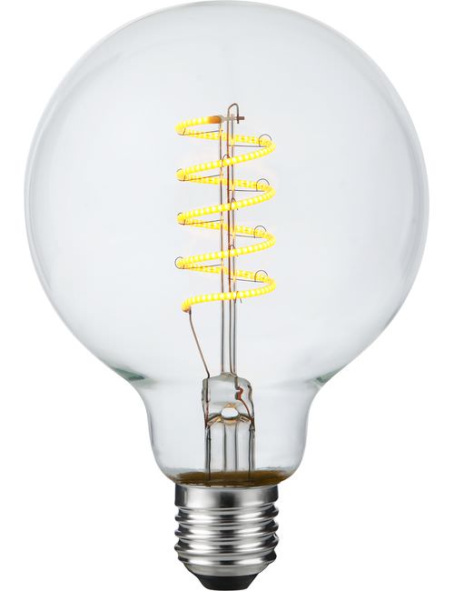 SPL LIGHTING LX023980309 | LED E27 FILAMENT FLEX AX GLOBE G95X135MM 230V 270LM 4.5W 2200K 922 360° AC CLEAR DIMMABLE