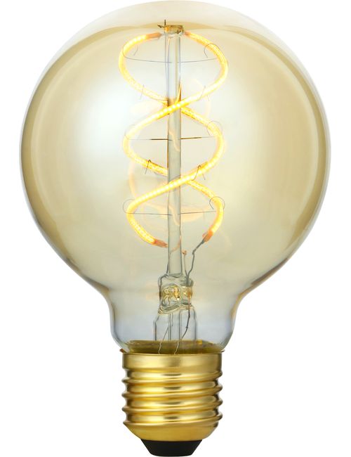 SPL LIGHTING LX032780505 | LED E27 FILAMENT FLEX DH GLOBE GLAS G80X120MM 230V 460LM 5W 2200K 822 360° AC GOLD 3 STEP DIMMABLE