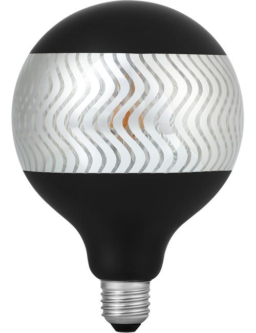 SPL LIGHTING LF023825402 | LED E27 FILA LASER RIPPLE G125X180 230V 120LM 4W 925 AC BLACK DIM