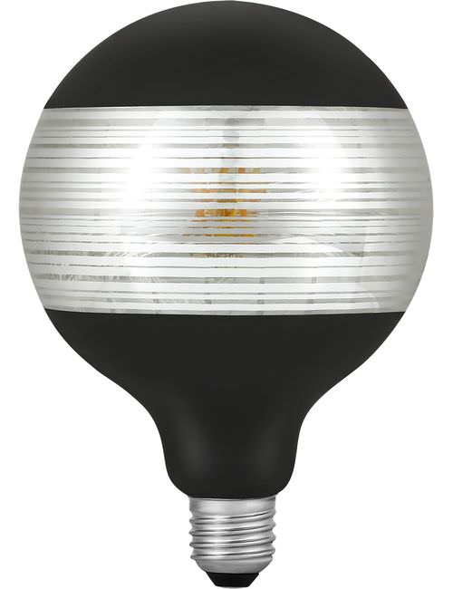 SPL LIGHTING LF023825404 | LED E27 FILA LASER LINE G125X180MM 230V 120LM 4W 2500K 925 360° AC BLACK SILVER DIMMABLE