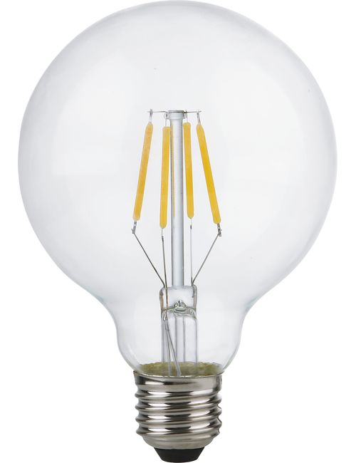 SPL LIGHTING LX023880302 | LED E27 FILAMENT GLOBE G95X135MM 230V 320LM 4W 2500K 925 360° AC CLEAR DIMMABLE