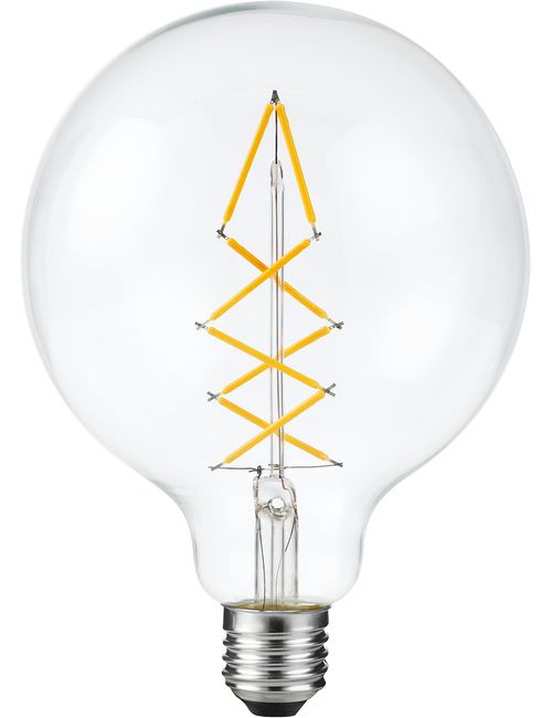 SPL LIGHTING LX024116609 | LED E27 FILAMENT DECO GLOBE G125X180MM 230V 500LM 6.5W 2200K 922 360° AC CLEAR DIMMABLE