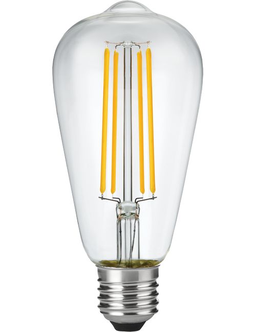 SPL LIGHTING LX023860409 | LED E27 FILAMENT RUSTIKA ST64X140MM 230V 320LM 4.5W 2200K 922 360° AC CLEAR DIMMABLE