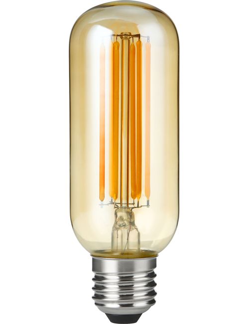 SPL LIGHTING LX023822505 | LED E27 FILAMENT TUBE T45X130MM 230V 550LM 6.5W 2200K 922 360° AC GOLD DIMMABLE