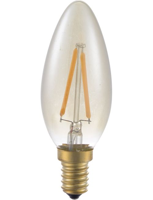SPL LIGHTING LF023841505-1 | LED E14 FILA CANDLE C35X100 230V 100LM 2W 922 AC GOLD DIM