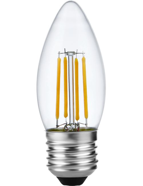 SPL LIGHTING LX023861302 | LED E27 FILAMENT CANDLE C35X100MM 230V 320LM 4W 2500K 925 360° AC CLEAR DIMMABLE
