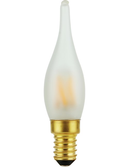 SPL LIGHTING LX142322808 | LED E14 FILAMENT MINI TIP CANDLE C23X95MM 230V 90LM 1.8W 2000K 920 360° AC FROSTED DIMMABLE