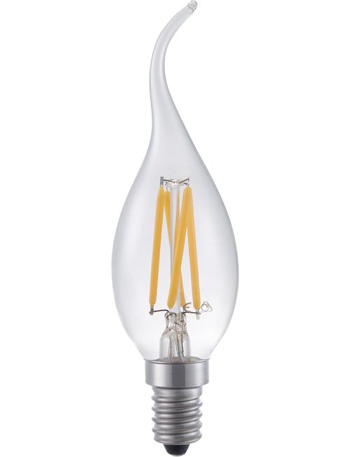 SPL LIGHTING LF023850302 | LED E14 FILA TIP CANDLE C35X120 230V 320LM 4W 925 AC CLEAR DIM