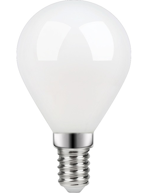 SPL LIGHTING L147251827-1 | LED E14 FILAMENT BALL G45X80MM 230V 470LM 4W 2700K 827 360° AC MILKY FROSTED DIMMABLE