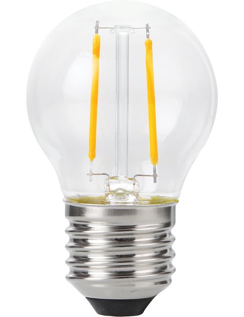 SPL LIGHTING LX023821509 | LED E27 FILAMENT BALL G45X75MM 230V 140LM 2W 2200K 922 360° AC CLEAR DIMMABLE