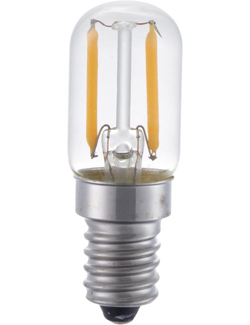 SPL LIGHTING LV023820502 | LED E14 FILAMENT TUBE T20X60 MM 230V 100LM 1.5W 2500K 925 360° AC CLEAR NON-DIMMABLE