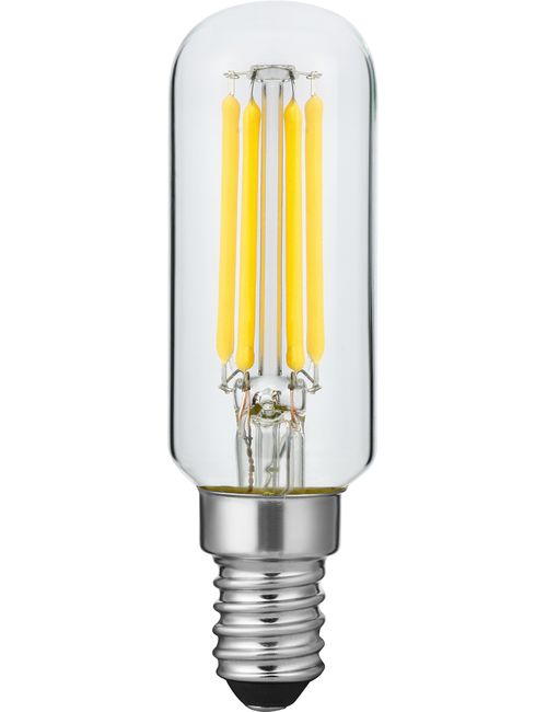 SPL LIGHTING LX023890302 | LED E14 FILAMENT TUBE T25X85MM 230V 320LM 4W 2500K 925 360° AC CLEAR DIMMABLE