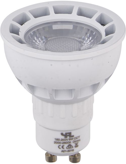 SPL LIGHTING L642799908 | LED GU10 DTW MR16 50X58 230V 210LM 5.5W 820-828 40° AC WHITE/NICKEL DI