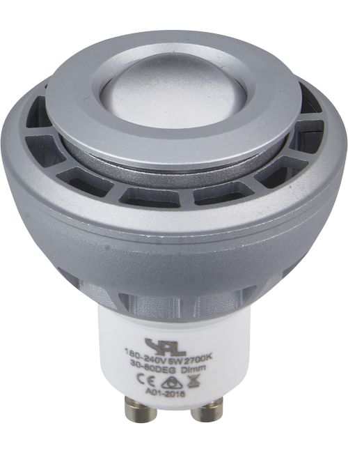 SPL LIGHTING L642777717 | LED GU10 DTW MR16 50X63 230V 210LM 5.5W 820-828 30-80° AC SILVER DIM