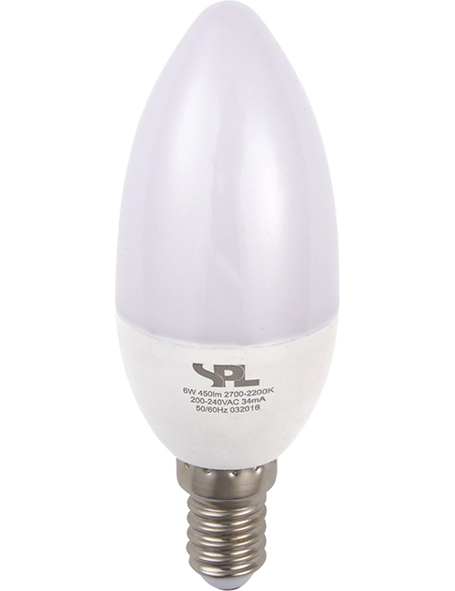 SPL LIGHTING L149125001 | LED E14 DTW CANDLE C37X105 230V 250LM 4W 920-927 AC 270° OPAL DIM