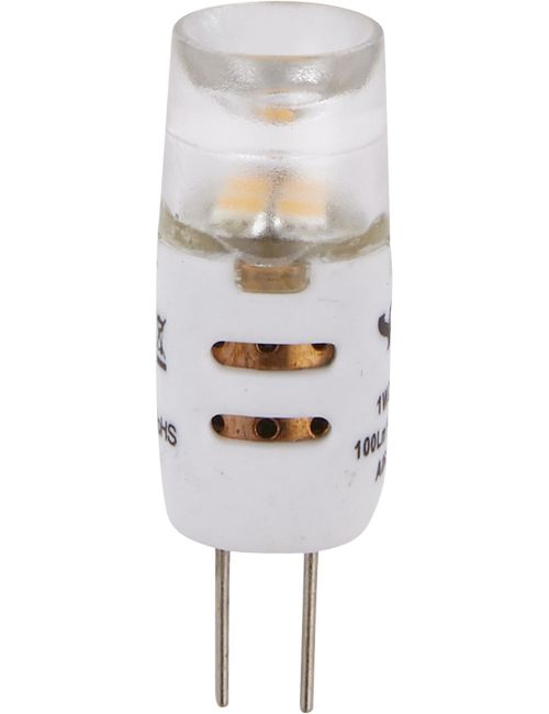 SPL LIGHTING L022451227 | LED G4 T10X32MM 12V 100LM 1W 2700K 827 170° AC/DC CLEAR DIMMABLE