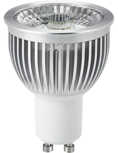 SPL LIGHTING L022738222-1 | LED GU10 MR16 PMMA 50X65MM 230V 400LM 5W 2700K 827 38° AC SILVER DIMMABLE