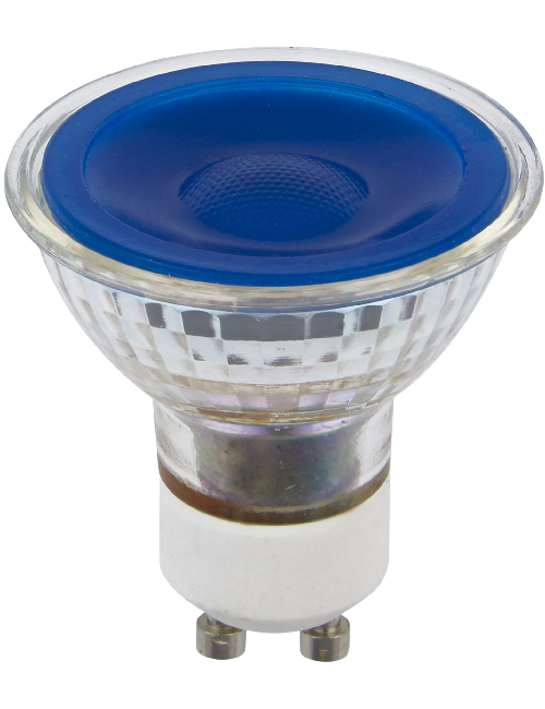 SPL LIGHTING L641770506 | LED GU10 MR16 GLASS 50X54MM 230V 5W 38° AC BLUE DIMMABLE