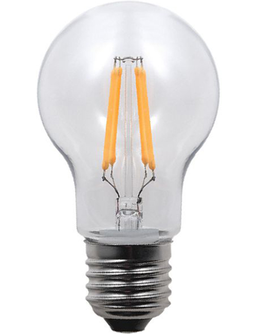 SPL LIGHTING L277355127 | LED E27 FILAMENT PC GLS A55X100MM 230V 320LM 3.5W 2700K 827 POLYCARBONATE 360° AC CLEAR NON-DIMMABLE