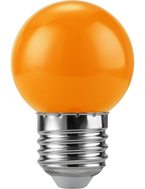 SPL LIGHTING L027241225 | LED E27 BALL G45X68 230V 1W 320° AC ORANGE NON-DIM