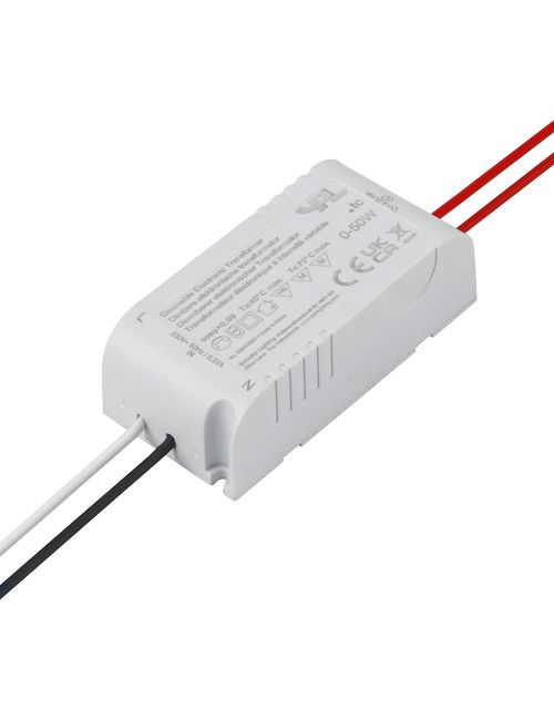 SPL LIGHTING 605100501 | ELECTRONIC TRANSFORMER 0-50W 12V AC DIMMABLE