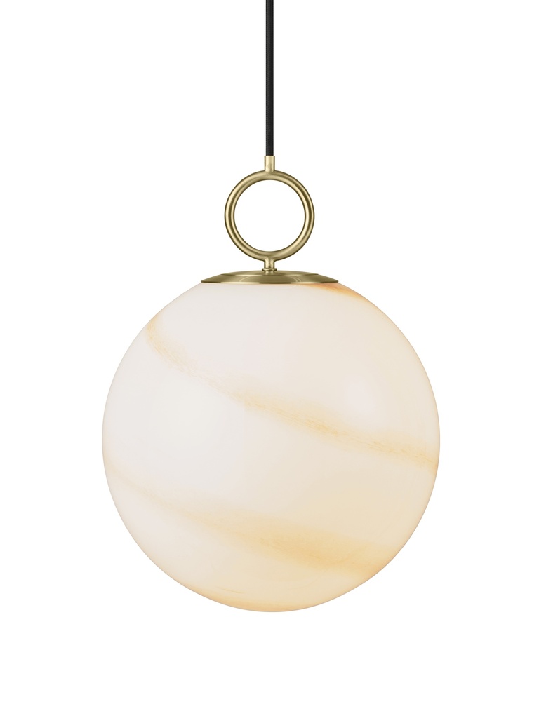 HALO DESIGN 745654 | STOCKHOLM - PENDANT LAMP Ø30 - MARBLE BROWN IP20