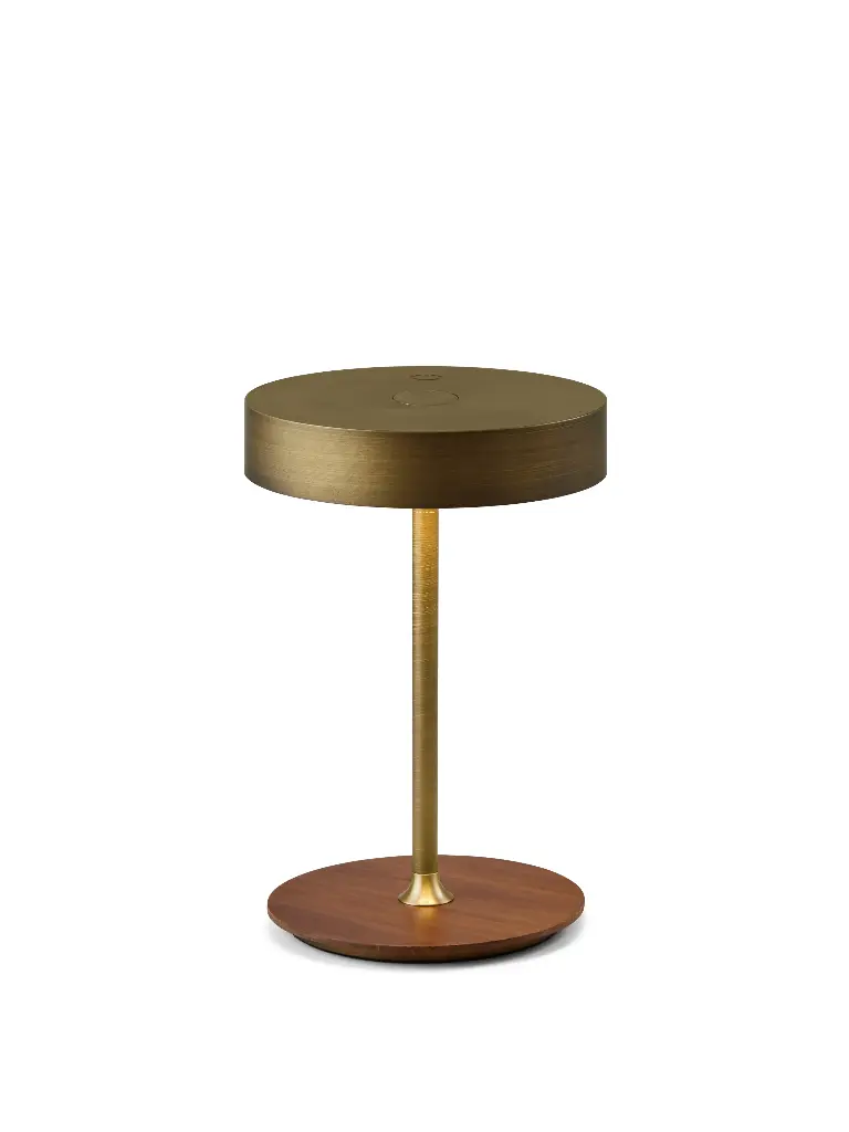 HALO DESIGN 745784 | ON THE MOVE - PORTABLE TABLE LAMP Ø13 - ANTIQUE BRASS 3000K 2,5W DIMMABLE IP20