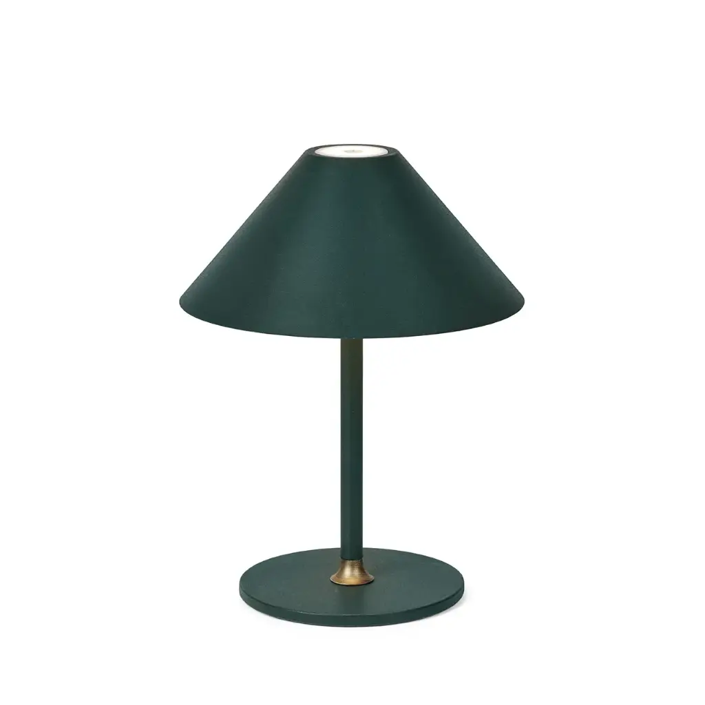 HALO DESIGN 800827 | HYGGE PORTABLE TABLE LAMP Ø15CM - DARK GREEN 3000K 3W DIMMABLE IP54