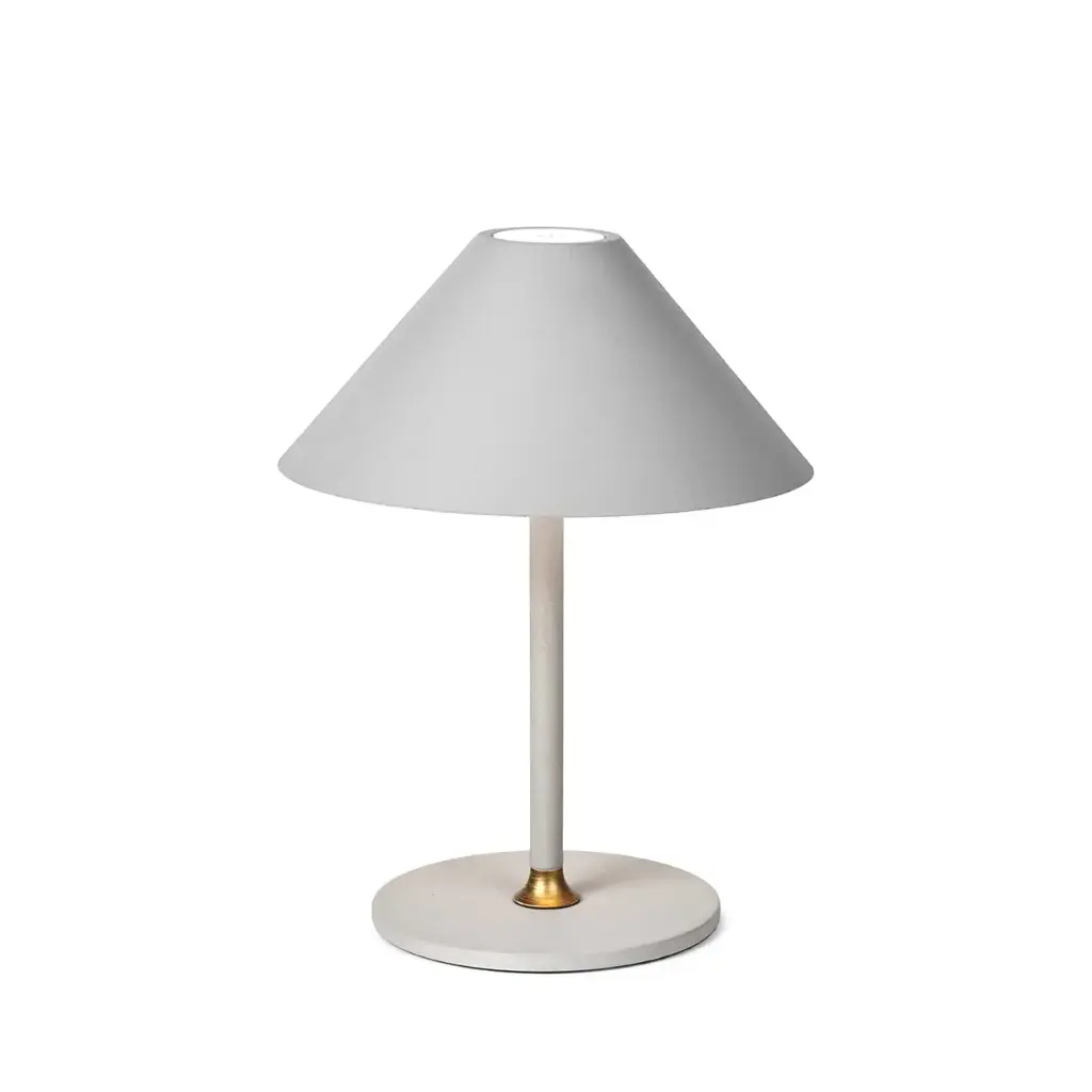 HALO DESIGN 800810 | HYGGE PORTABLE TABLE LAMP Ø15CM - WARM GREY 3000K 3W DIMMABLE IP54