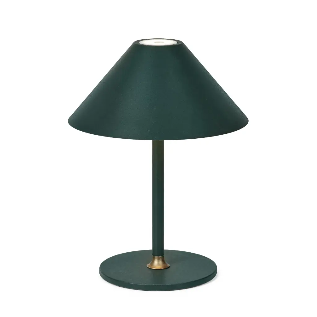 HALO DESIGN 801015 | HYGGE PORTABLE TABLE LAMP Ø19CM - DARK GREEN 3000K 3W DIMMABLE IP54
