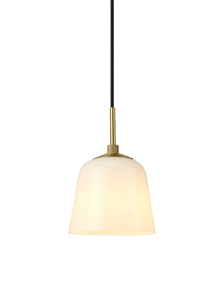 HALO DESIGN 745135 | ROOM 49 PENDENT Ø15 OPAL / ANTIQUE BRASS IP20