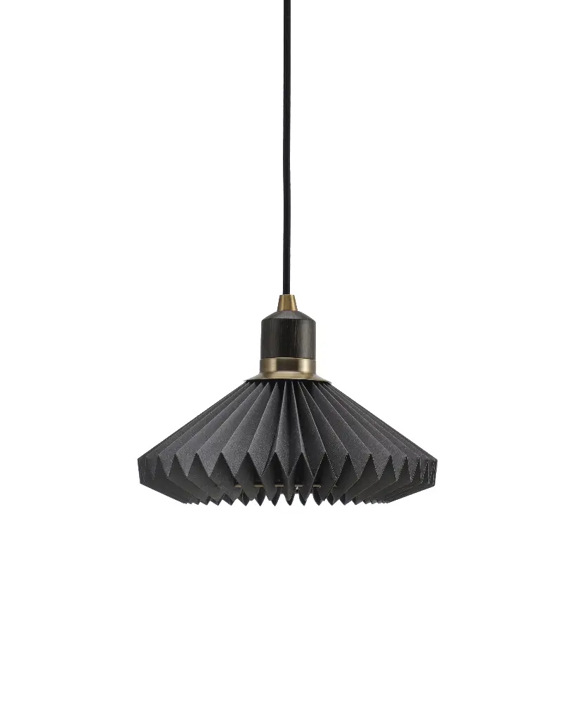 HALO DESIGN 744084 | PARIS PENDANT Ø24 CM EARTH BROWN - BLACK CABLE IP20