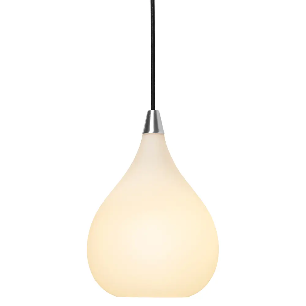 HALO DESIGN 407917 | DROPS PENDANT Ø17 OPAL GLASS/STEEL IP20