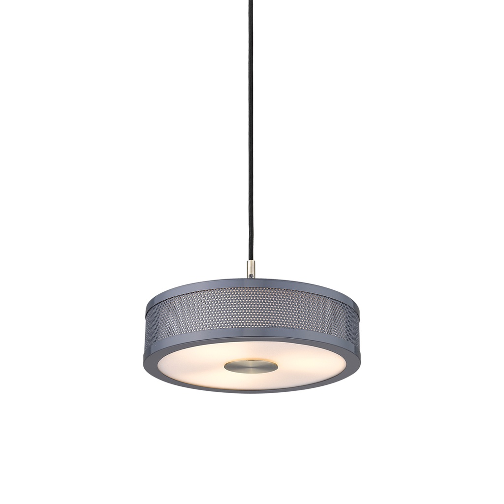 HALO DESIGN 742240 | FRAME PENDANT LIGHT GREY ANTIQUE 3XG9 METAL Ø24CM IP20