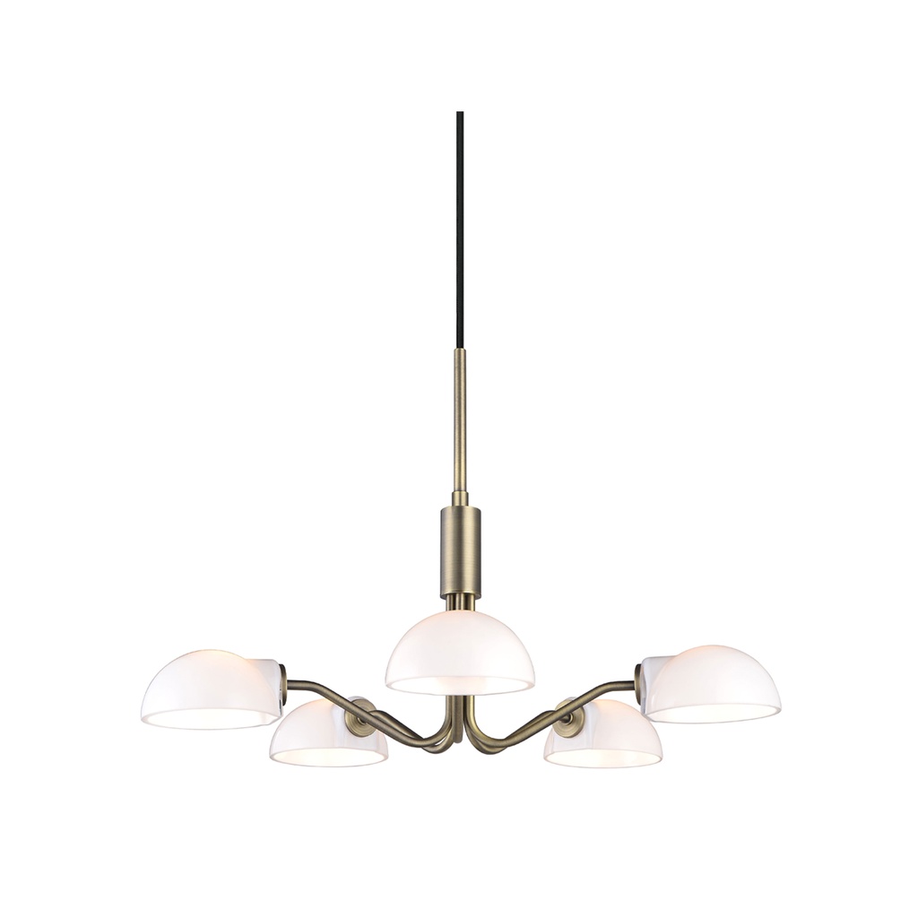 HALO DESIGN 740376 | KJØBENHAVN MINI CHANDELIER, ANTIQUE 5 X G9 IP20