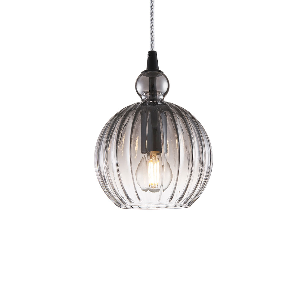 HALO DESIGN 737246 | BALL BALL PENDANT Ø15 E14, SMOKE IP20